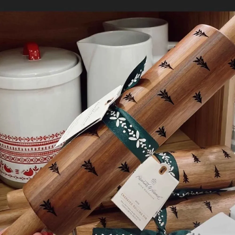 Hearth & Hand Christmas Tree Rolling Pin - Picture 4 of 7